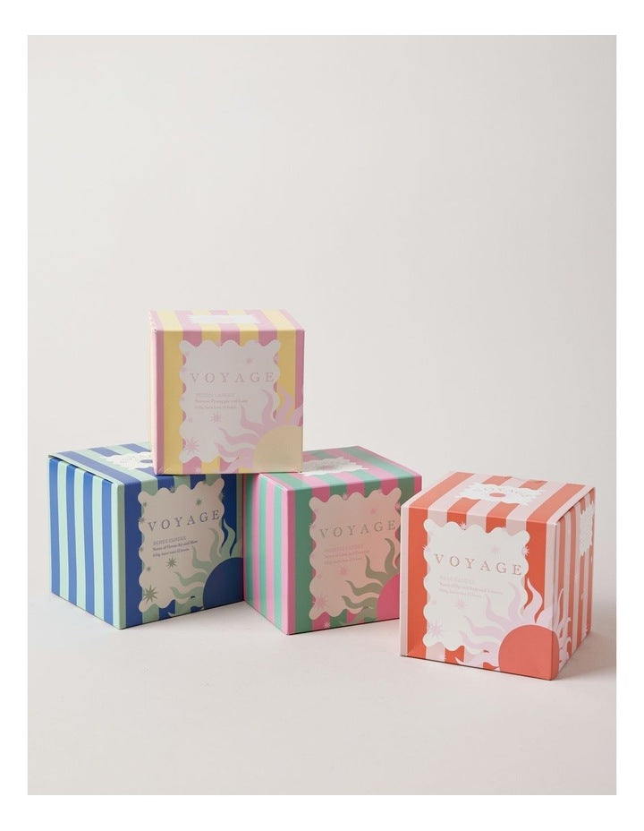 Voyage Waikiki Candle 430g in Green/Pink