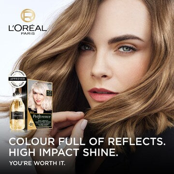 L'Oreal Paris Preference Hair Colour 10.21 Very Very Light Pearl Blonde each