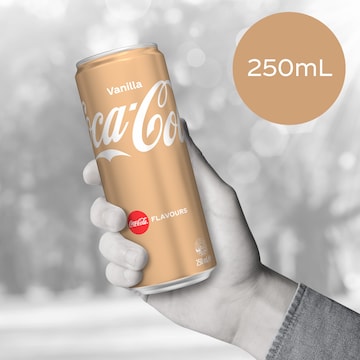 Coca-Cola Vanilla Soft Drink Mini Cans 250mL x 6 pack