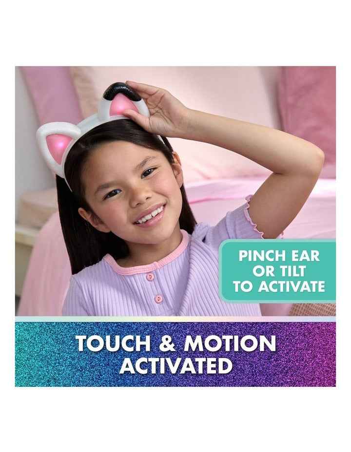 Meow-mazing Interactive Ears Headband with Lights