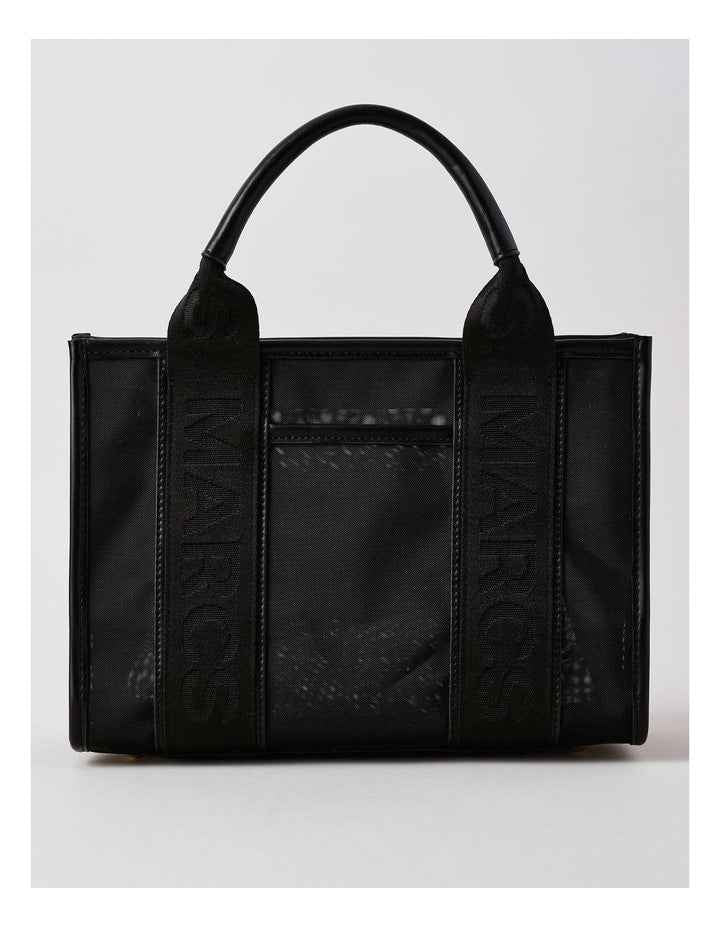 Barbados Tote Bag in Black Mesh