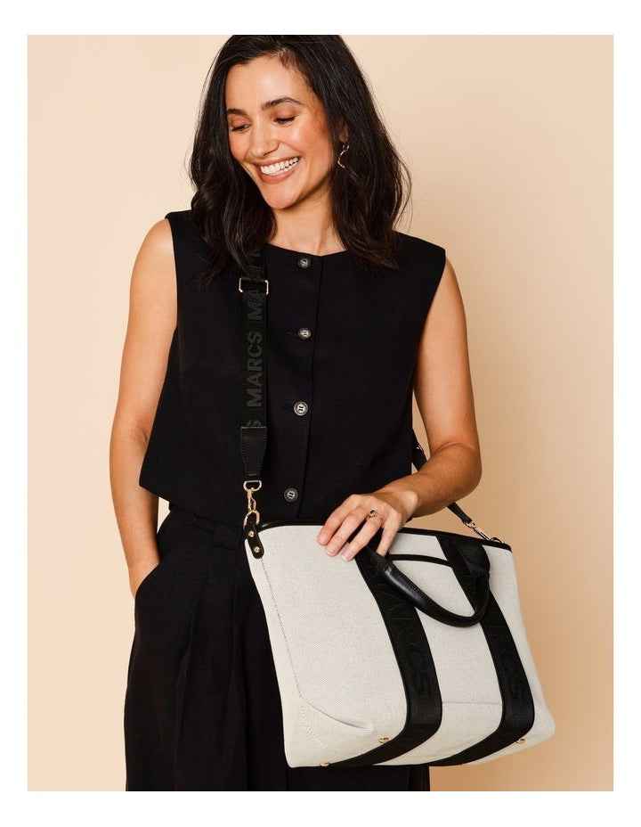 Sardegna Tote Bag in Black Combo