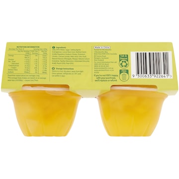 Woolworths Two Fruits In Tropical Jelly 4 pack