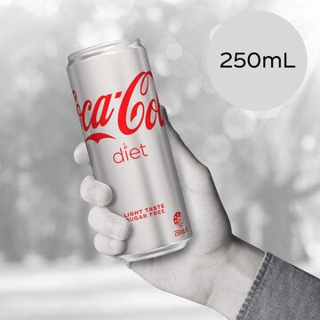 Coca-Cola Diet Soft Drink Mini Cans 250mL x 6 pack