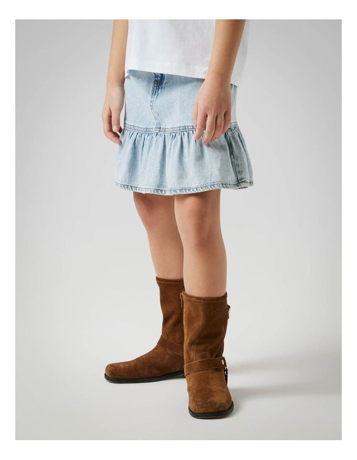 Nynne Denim Skirt in Light Blue