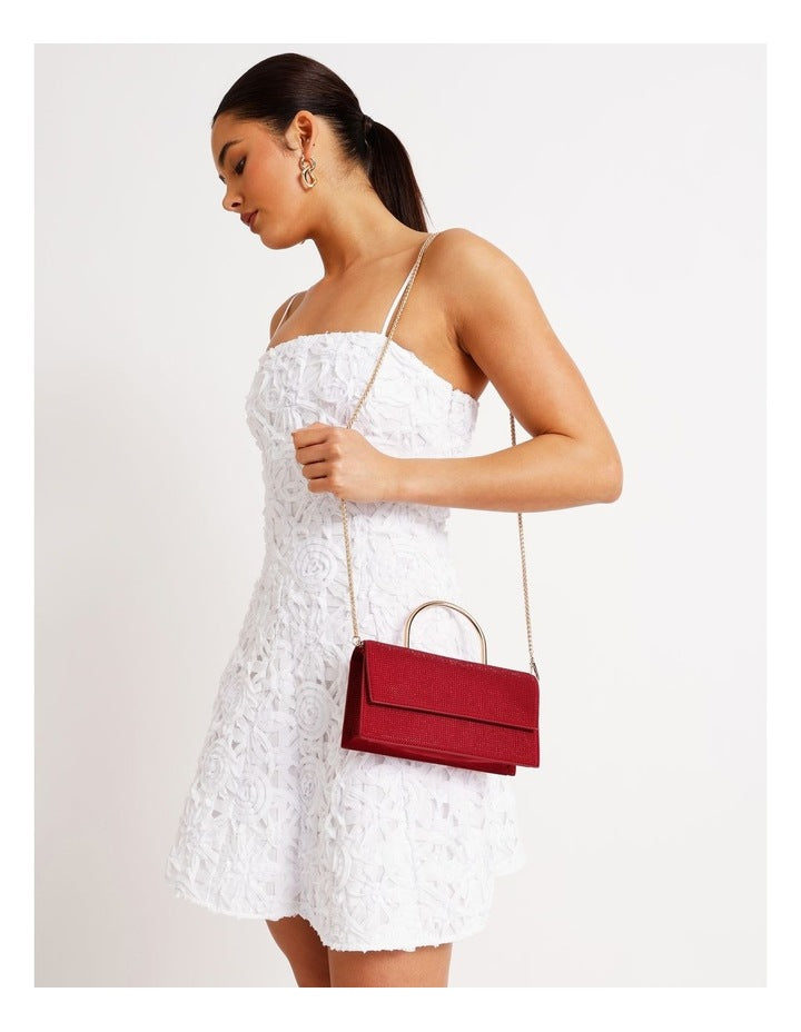 Queenie Crossbody Bag in Ruby