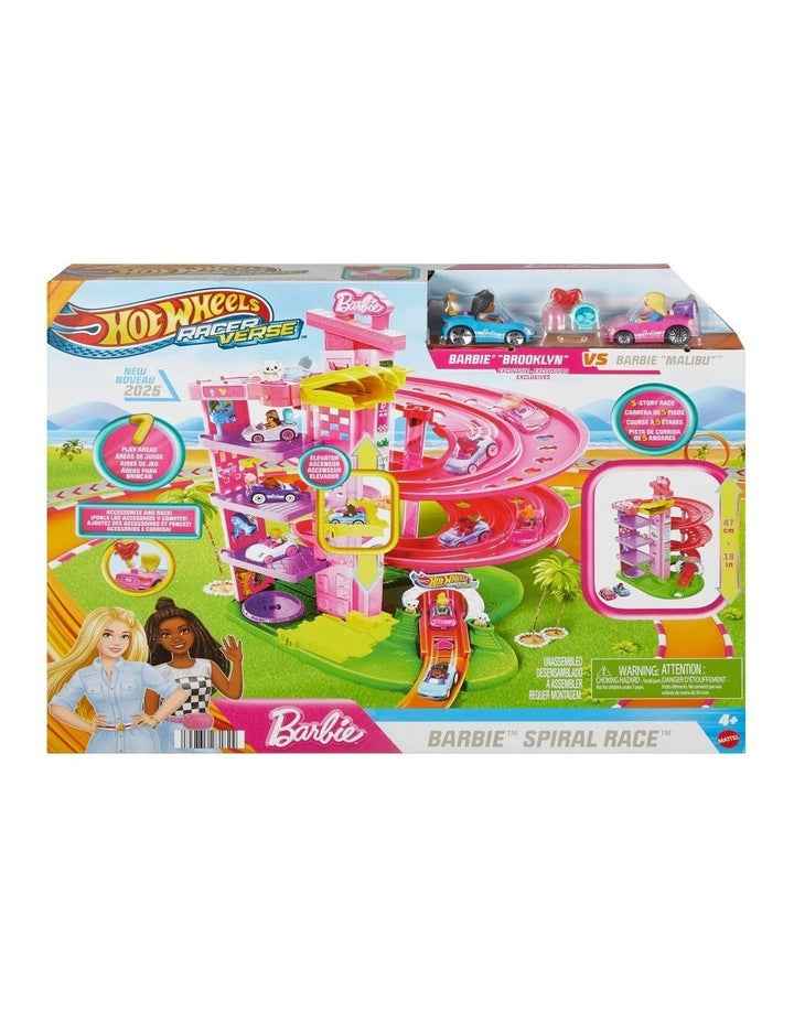 RacerVerse Barbie Spiral Race Track Set