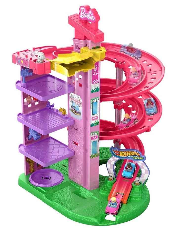 RacerVerse Barbie Spiral Race Track Set