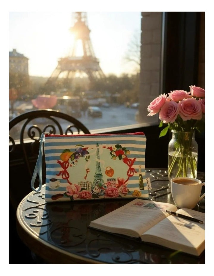 Je T'aime Paris Clutch Purse in Multi
