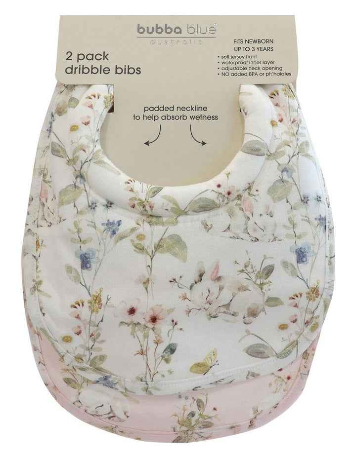 Sleeping Bunny Dribble Bibs 2 Pack in Multi