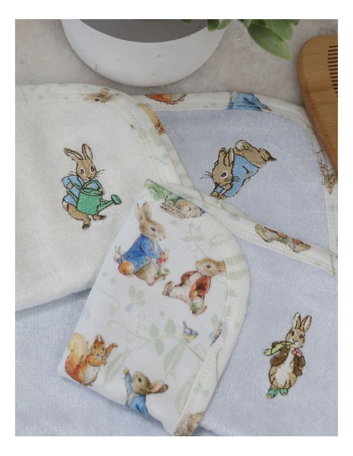Benjamin Bunny Wash Cloths 3 Pack in Blue