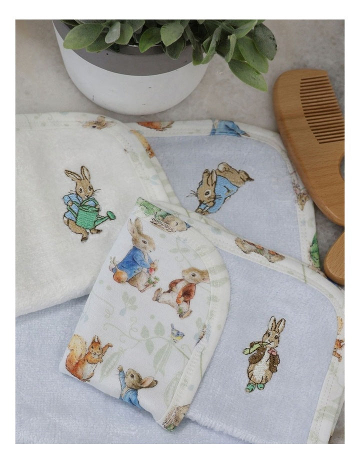 Benjamin Bunny Wash Cloths 3 Pack in Blue