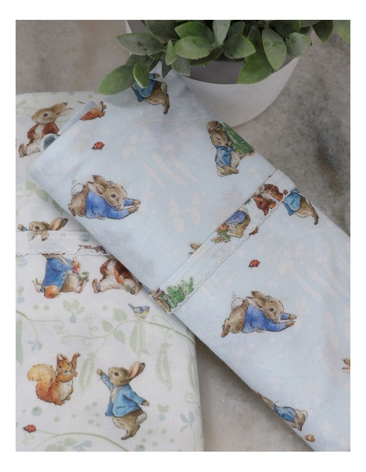 Benjamin Bunny Jersey Wraps 2 Pack in Blue