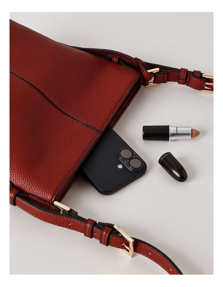 Plano Crossbody Bag in Raspberry