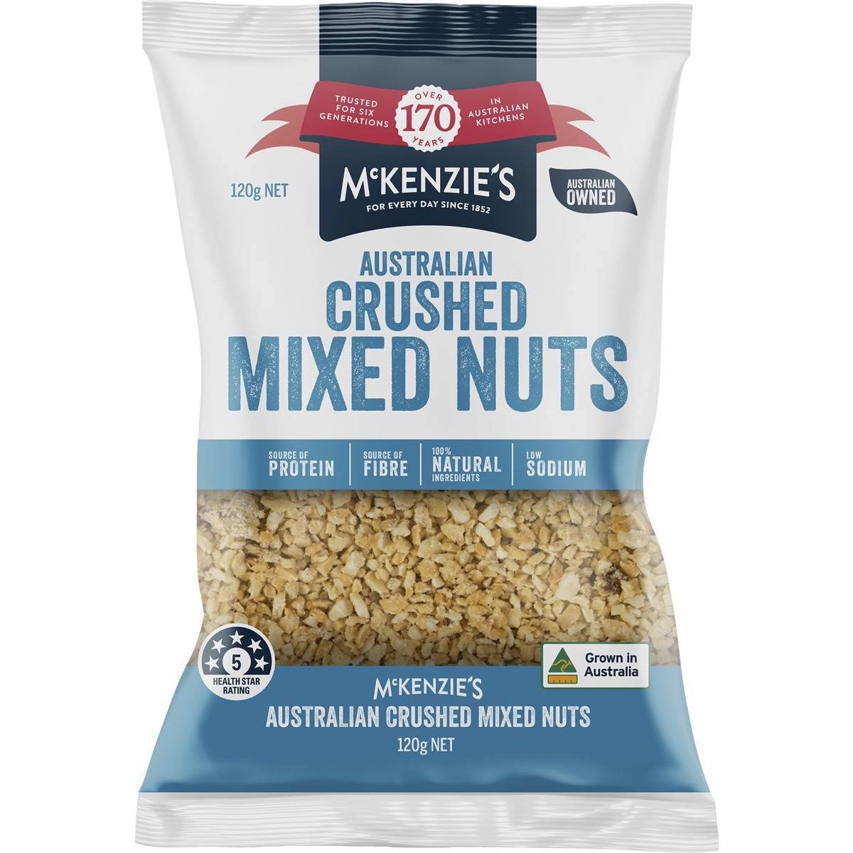 McKenzie's Crushed Mixed Nuts 120g