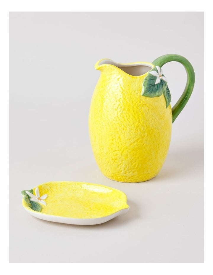 Lemon Plate in Yellow