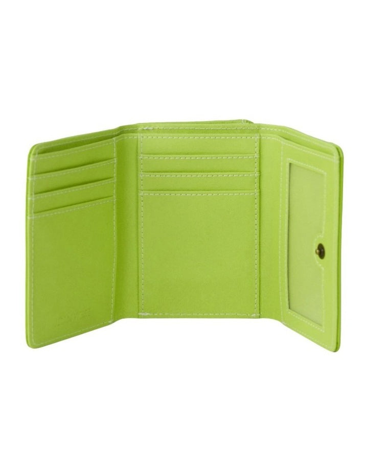 Dakota Small Wallet in Lime