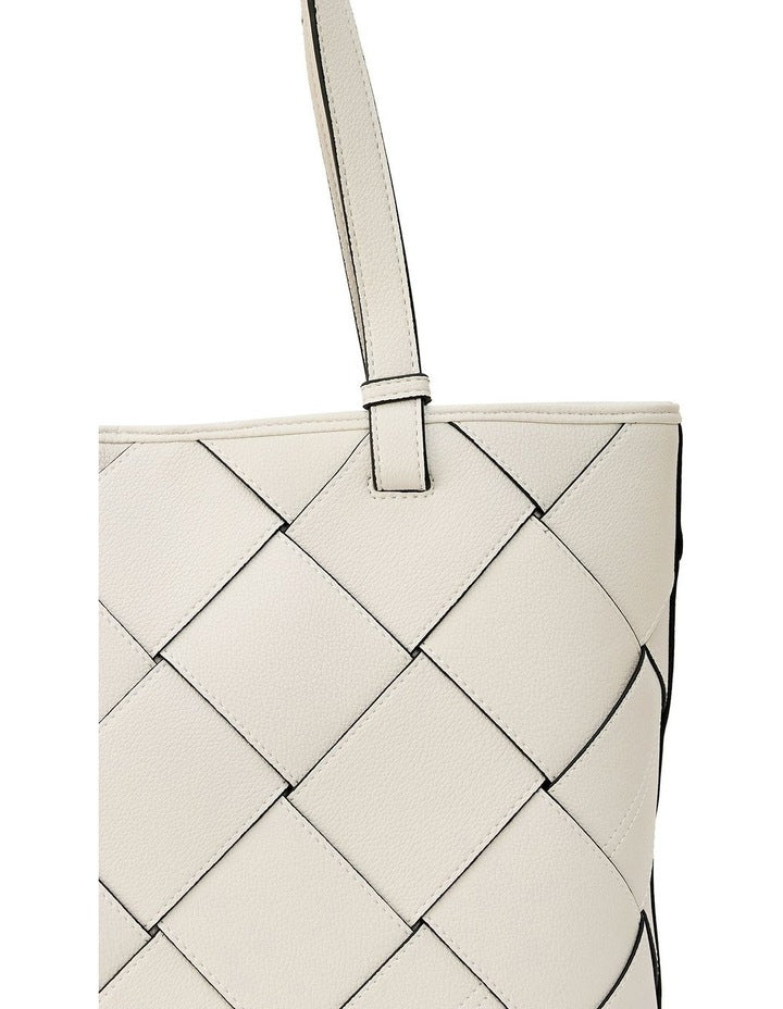 Hallie Tote Bag in Cream