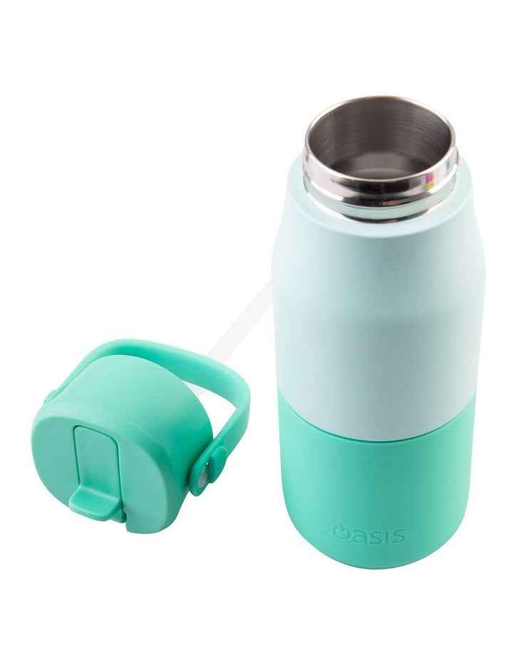 Stainless Steel Double Wall Insulated 'Jnr' Drink Bottle with Sipper 400ml in Mint
