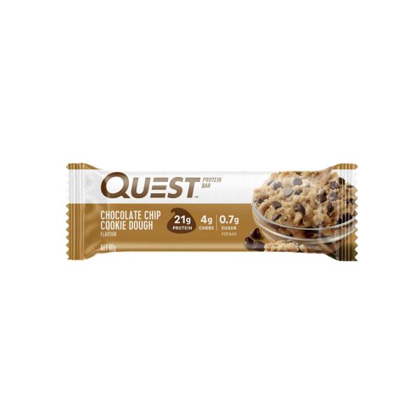 QUEST PROTEIN BAR CHOCOLATE CHIP COOKIE DOUGH 60 GRAM