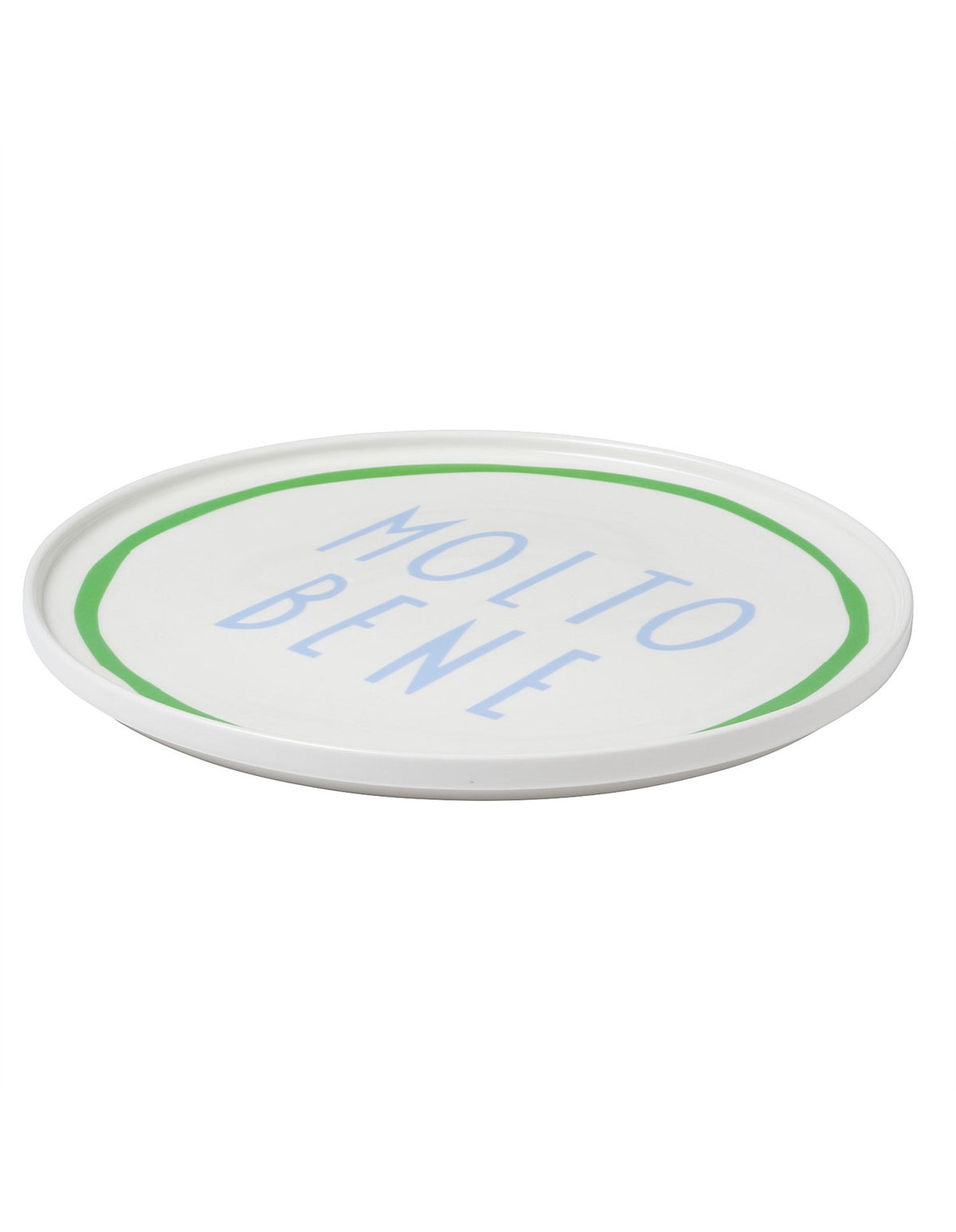 Italian Words Molto Bene 25cm New Bone China Plate