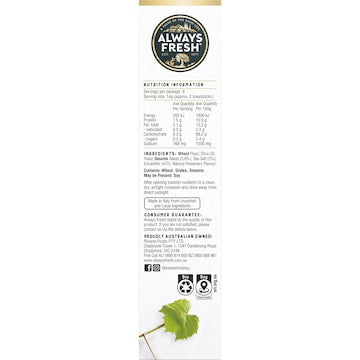 Always Fresh Grissini Sesame & Sea Salt 125g