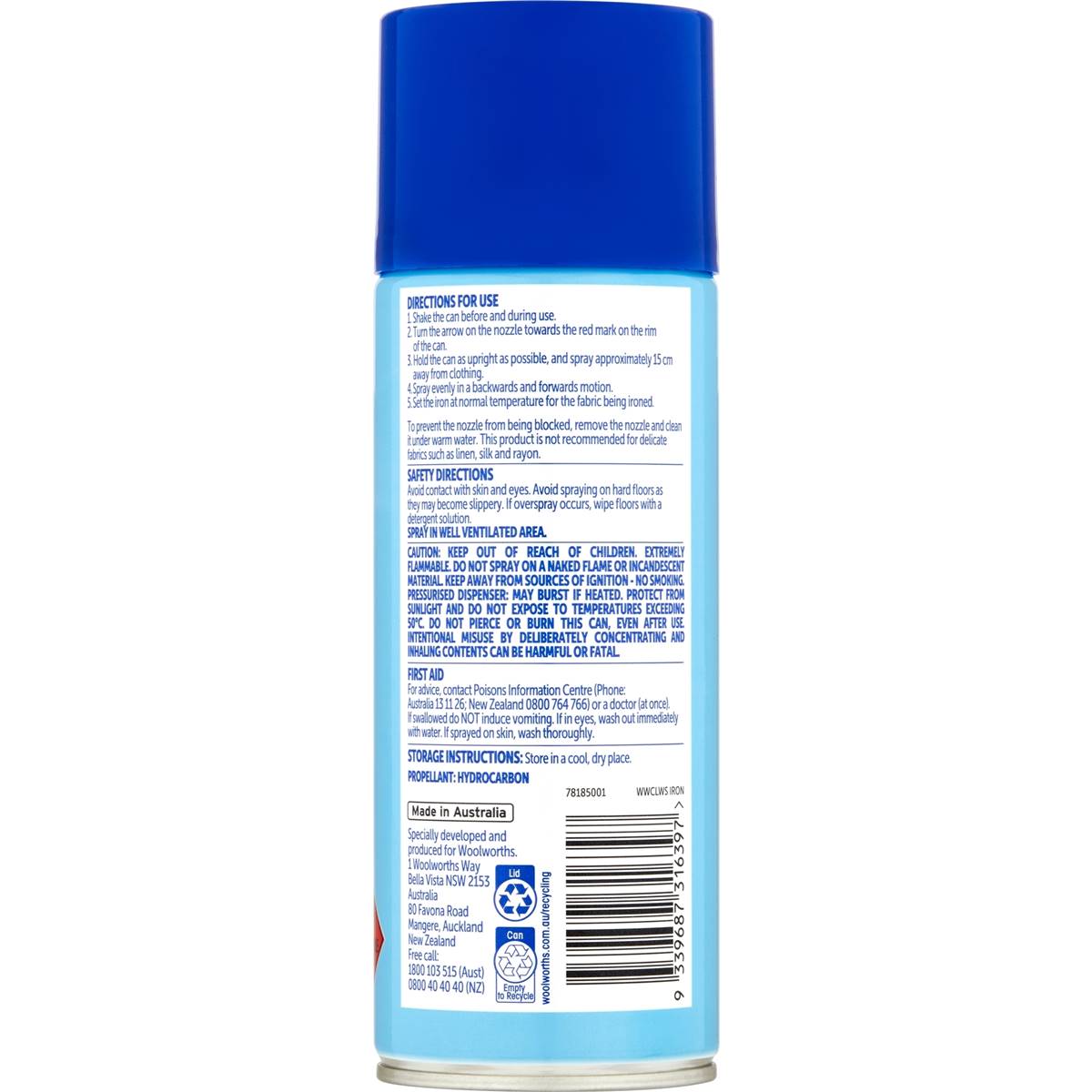 Clean Iron Aid Starch Spray 400g