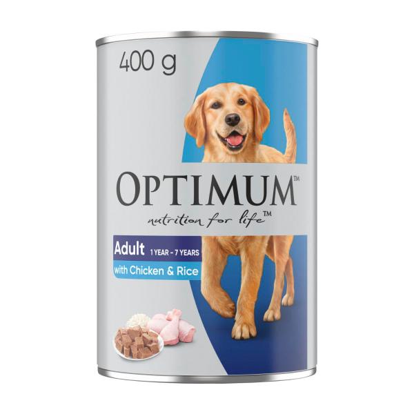 Adult With Chicken & Rice Wet Dog Food Can