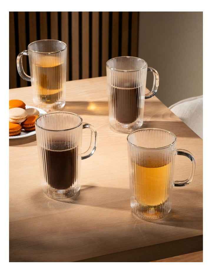 Douro Double Wall with Handle 400ml Set of 2 in Clear