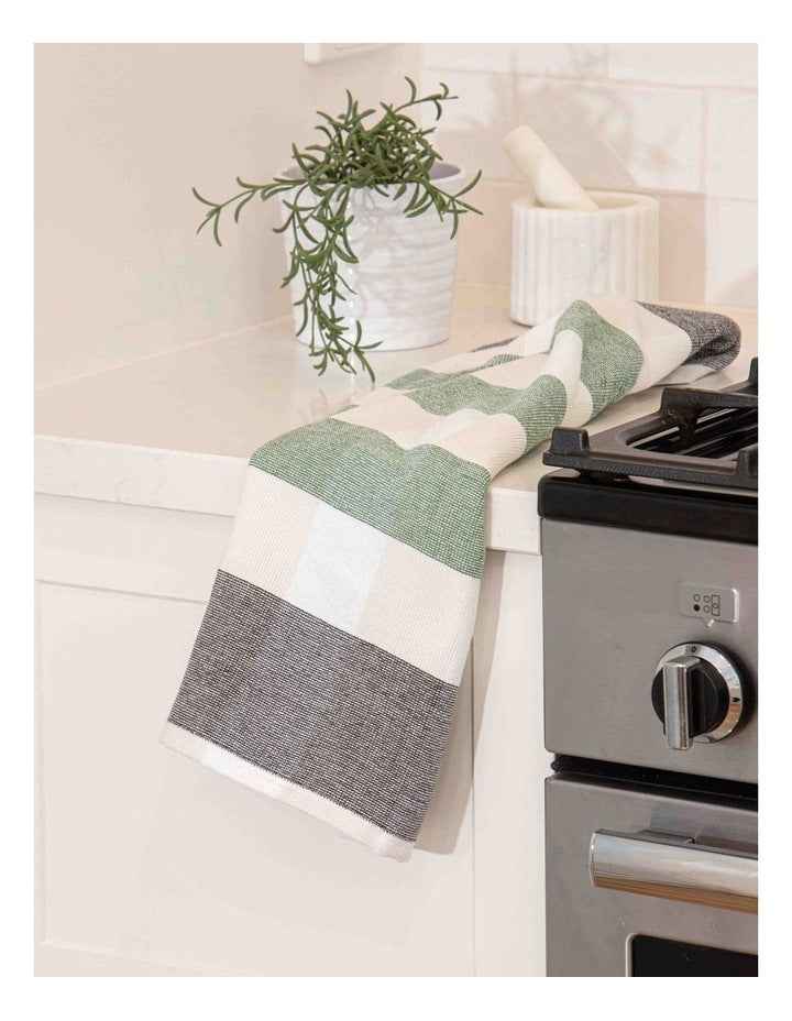 Bailie Terry Kitchen Towel 2 Pack in Charcoal