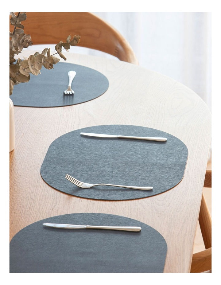 Hugo Oval Placemat 4 Pack in Dusty Pink