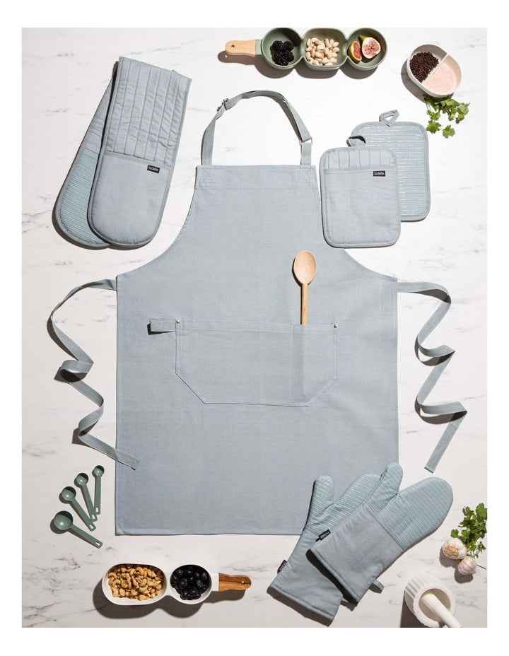 Lennox Double Oven Mitt in Sea Mist