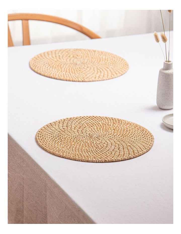 Fairhaven Round Single Placemat in Natural