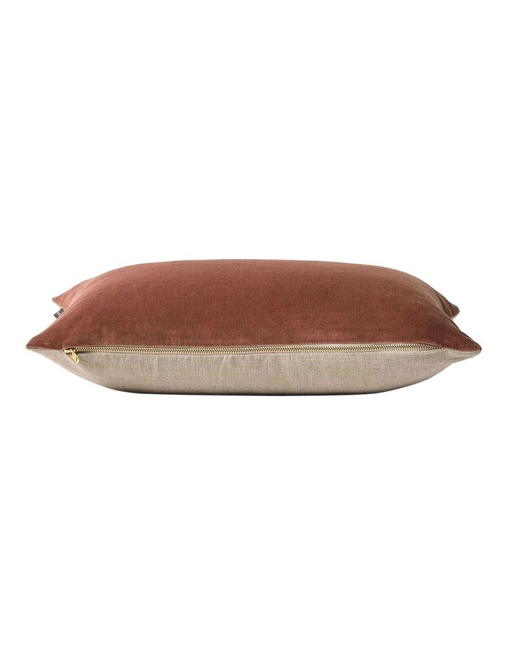 Luxury Velvet Rectangle Cushion in Clove