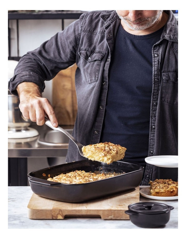 Medium Size Stoneware Baker in Black