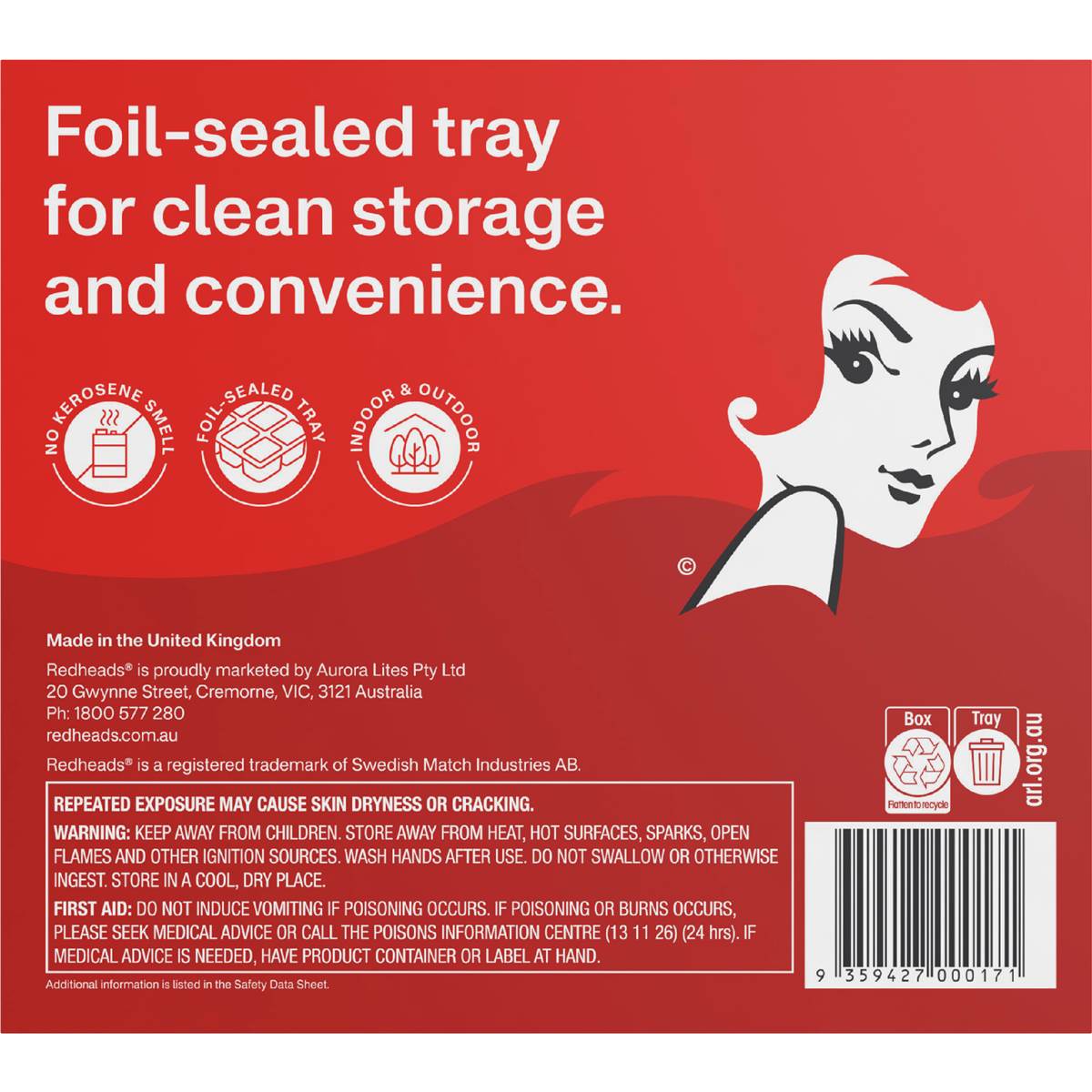 Redheads Foil-Sealed Firelighters 24 Pack