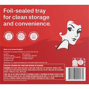 Redheads Foil-Sealed Firelighters 24 pack