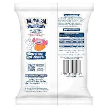 The Natural Confectionery Co. Fruity Chews Lollies 180g