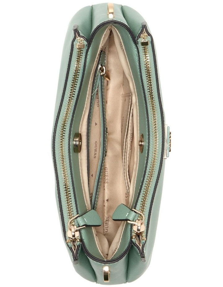 Noelle Ii 3 Comp Shoulder Bag in Light Sage