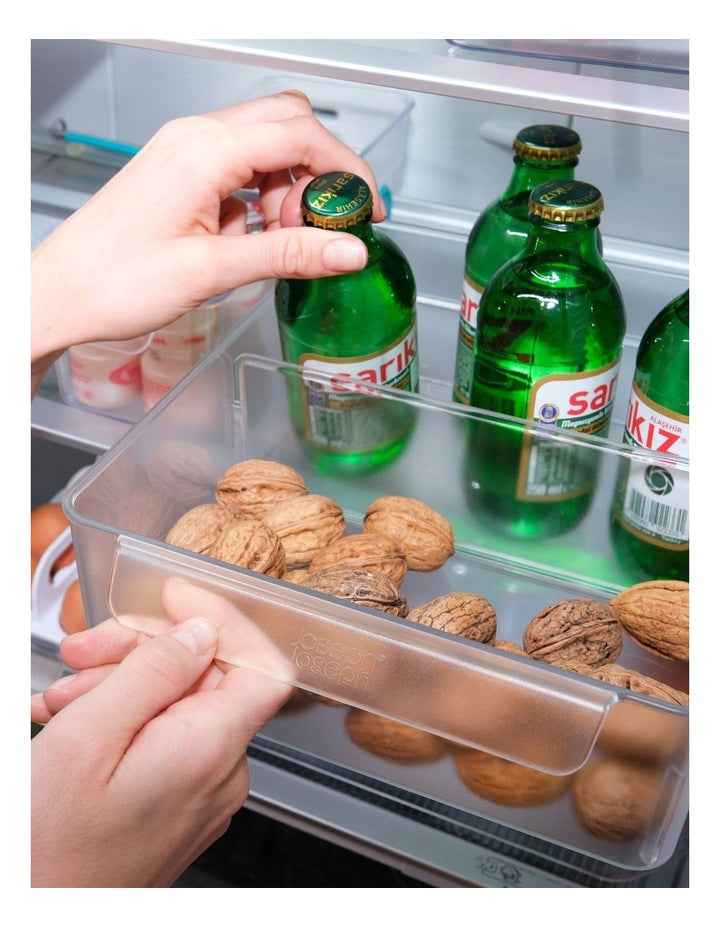 FridgeStore Extra Large Storage Caddy in Glass