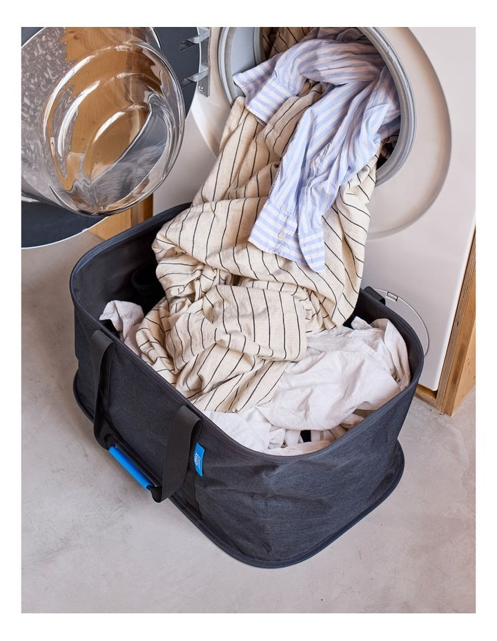 Hold-All Laundry Basket in Carbon Black