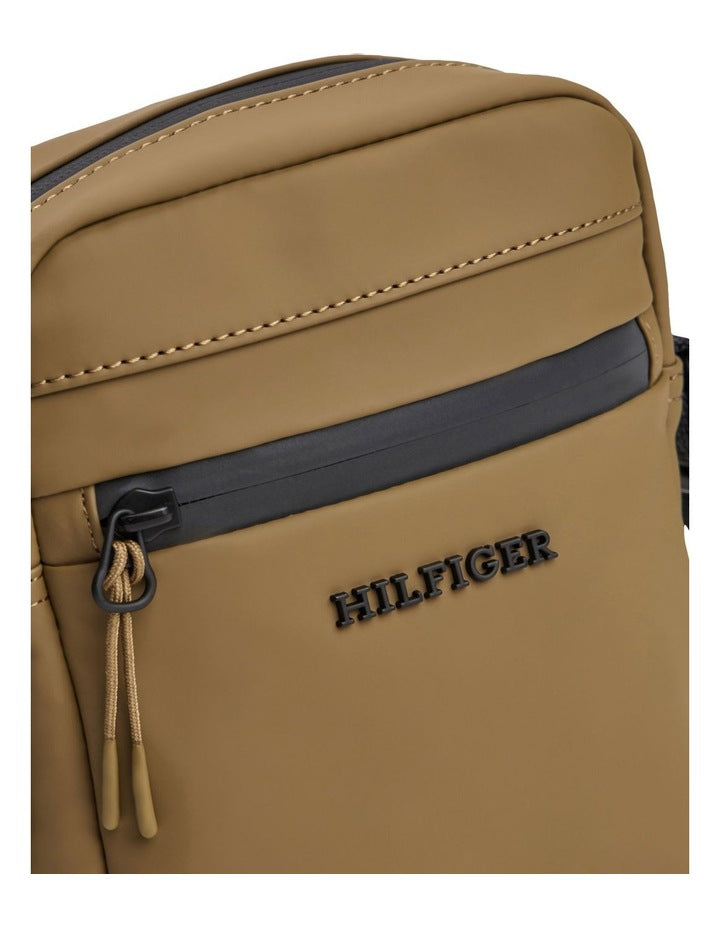 Mini Crossbody Reporter Bag in Beige