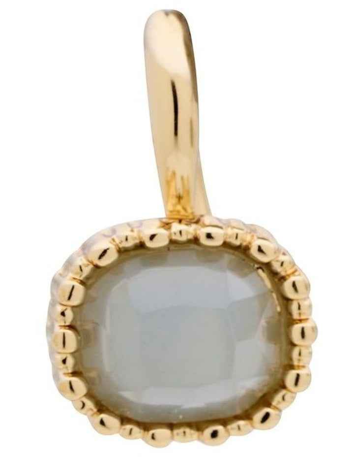 Small Square Drop Earrings in Pale Blue