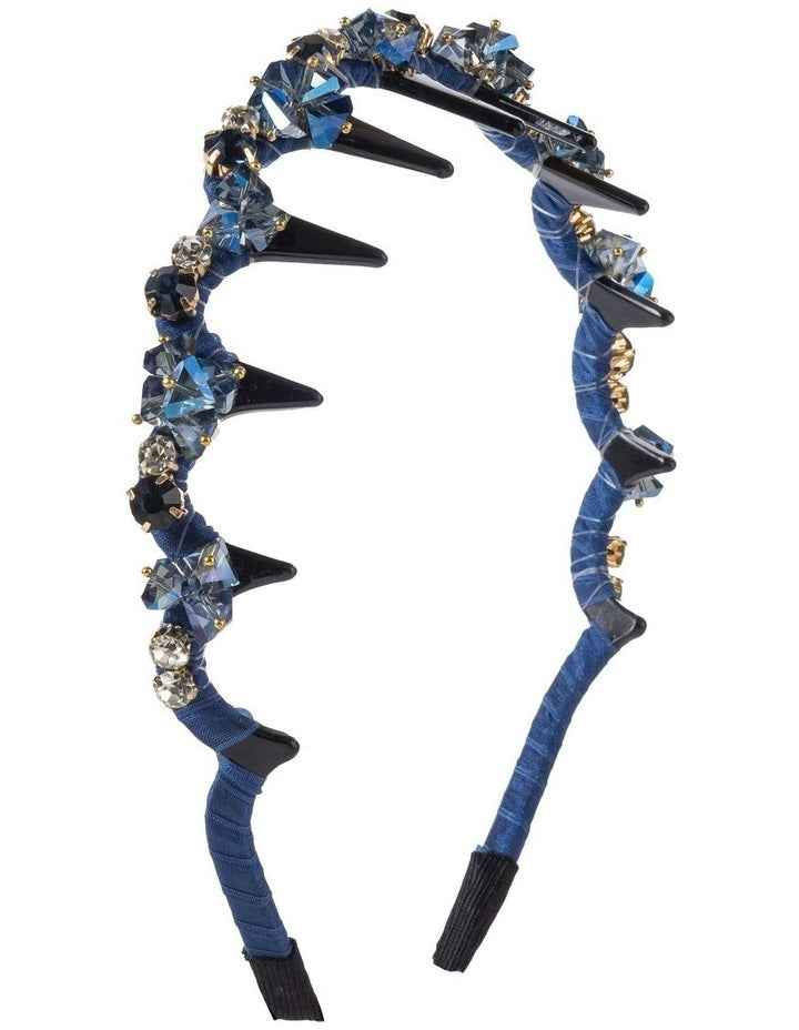 Beaded Headband in Blue