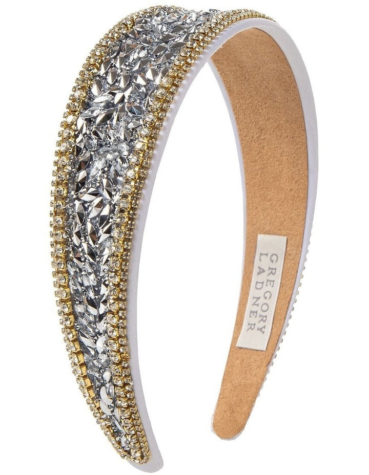 Jewelled Headband in Silver