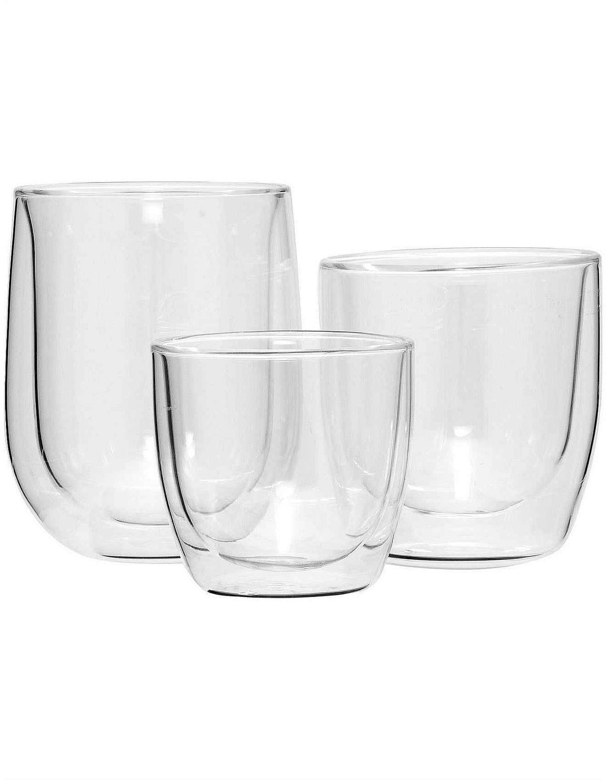 Lygon 80ml Double Wall Glasses Set of 2 Clear