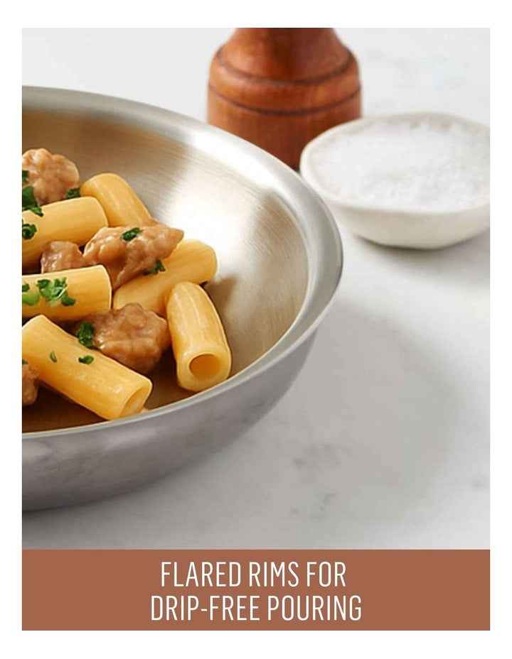 Eternita Clad Stainless Steel Induction Open French Skillet 26cm