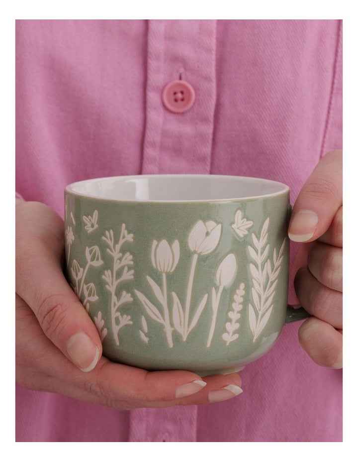 The Meadow Mug 400ml in Green