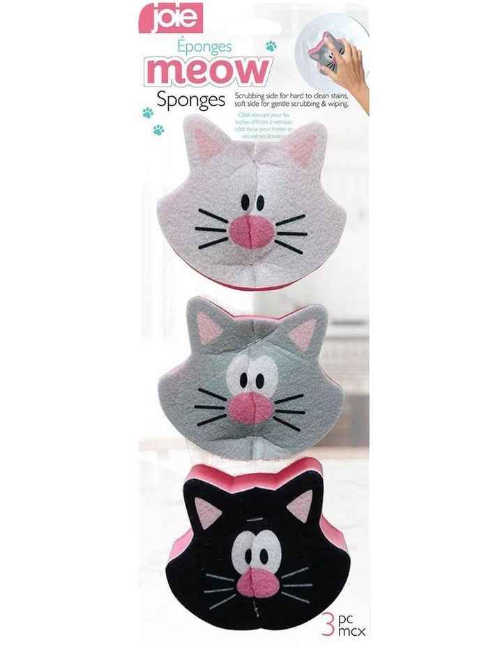 Meow Sponges 3 Pack in Multi