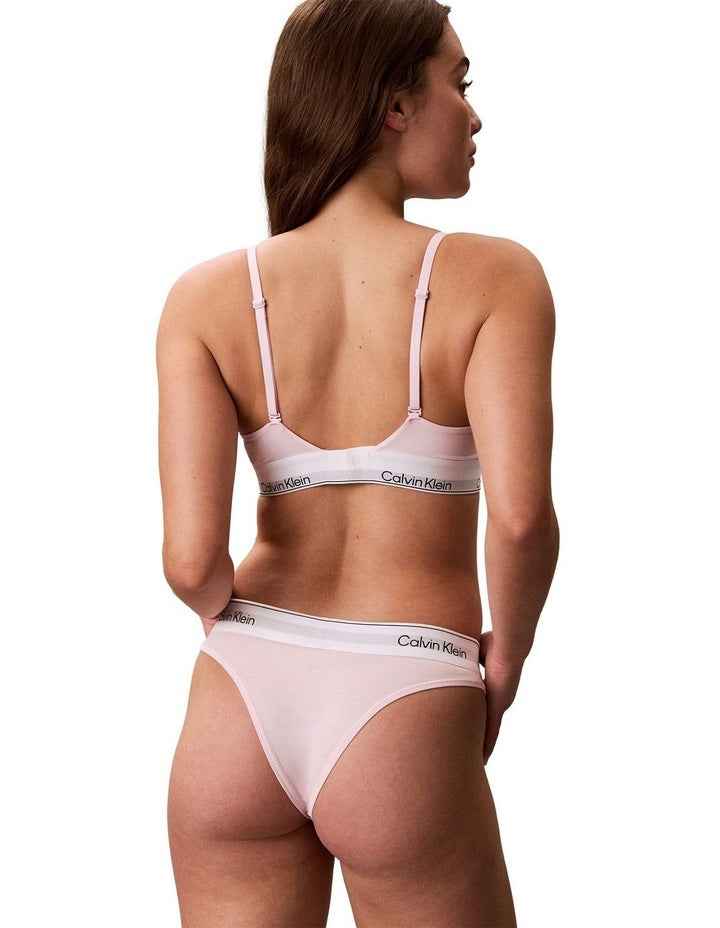 Icon Cotton Modal Lightly Lined Triangle Bra in Cradle Pink